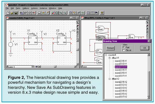 Diagram demonstrating "Save as SubDrawing" feature of ICAP/4 v8.x.3